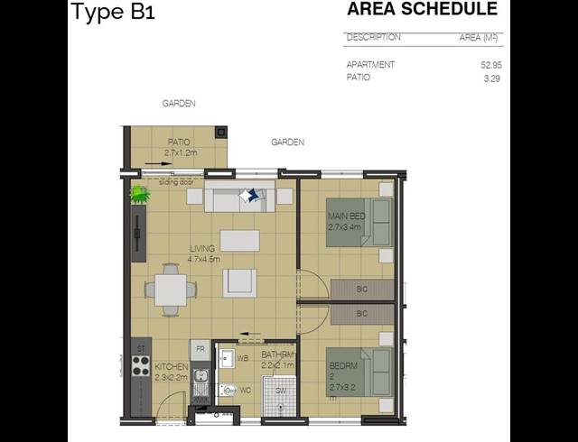 2 BEDROOM APARTMENT FOR SALE IN FERNWOOD ESTATE
